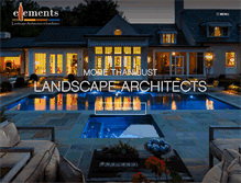 Tablet Screenshot of elements-landscape.net